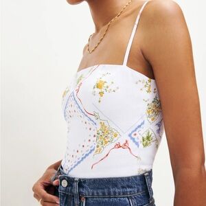 Reformation Overland Linen Top - Nonna Size 12